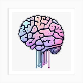 Brain Painting 4 Art Print