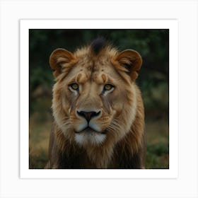 Lion Portrait Art Print