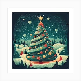 Christmas Tree 34 Art Print