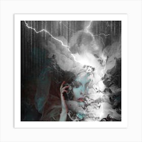 Thunderstorm Square Art Print