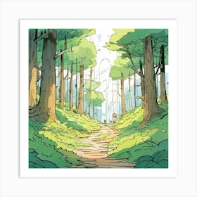 Forest Path 1 Art Print