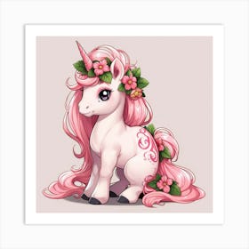 Cute Unicorn 1 Art Print