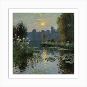 Claude Monet - Lily Pond Art Print