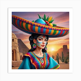 Mexican Woman 15 Art Print