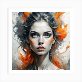 Fire Painting Art Print