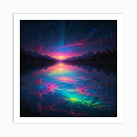 Rainbow In The Sky 3 Art Print