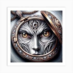 Woman's Face Art Print