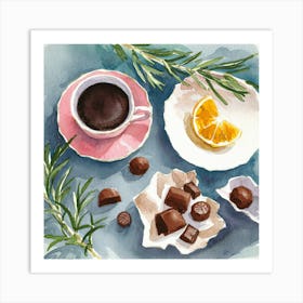 Still Life With Coffee (5) Art Print