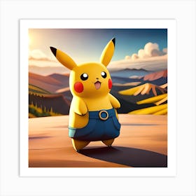 Pokemon Pikachu 1 Art Print