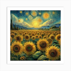 Sunflowers, Vincent van Gogh  Art Print