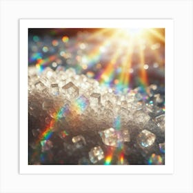 Ice Cubes In The Sun Art Print