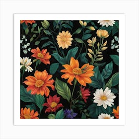 Flower Garden Art Print