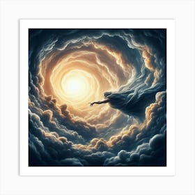 Man In The Clouds Art Print