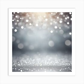 Create A Beautiful Silver Colored Bokeh Background 1911138863 Art Print