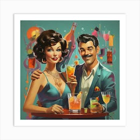 Sexy Couple paintings Art Print