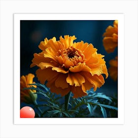 Orange Flowers Art Print