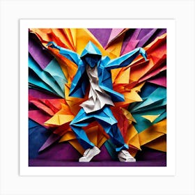 Origami Dancer 100 Art Print