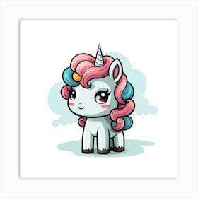 Cute Unicorn 266 Art Print