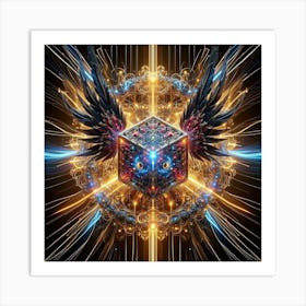 Cube Of Light 7 Art Print