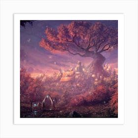 Forest Fantasy Artwork Yv 1024x1024 1 Art Print