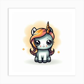 Cute Unicorn 402 Art Print