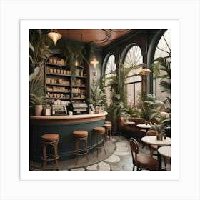 Cafe Interior Design 2 Art Print