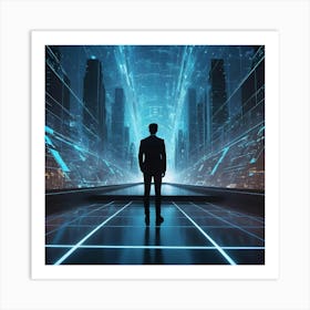 Futuristic Cityscape 13 Art Print