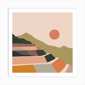 Peru Minimal Landscape Art Print