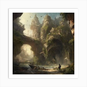 Fantasy City 52 Art Print