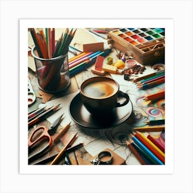 Coffee And Supplies 2 Art Print