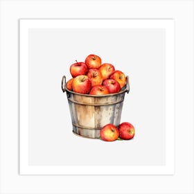 Apples In A Bucket 5 Art Print