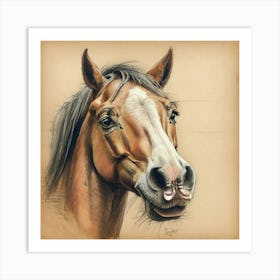 Horse Portrait 4 Art Print