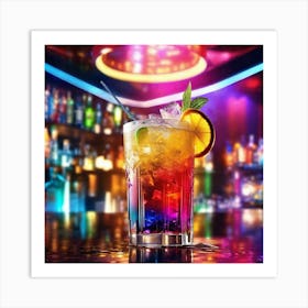 Colorful Drink In A Bar 1 Art Print