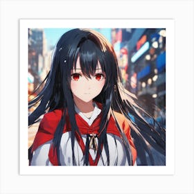 Anime girl Art Print