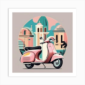 Vespa 2 Art Print