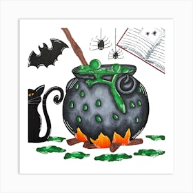 Witch´S Couldron. Art Print