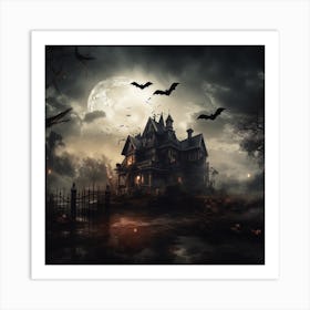 Haunted House 1 Art Print