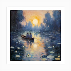 Claude's Impressionist Elegance Art Print