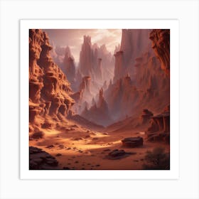 Desert Landscape 27 Art Print