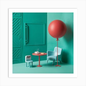 Miniature Room Art Print