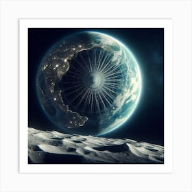 Earth In Space 34 Art Print