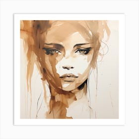 Coffee Painting Art Print