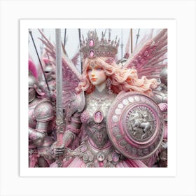 Pink Warriors Art Print