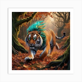 Tiger In The Forest 2 Art Print