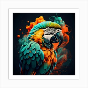 Colorful Parrot 5 Art Print