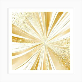 Golden Sunburst Art Print