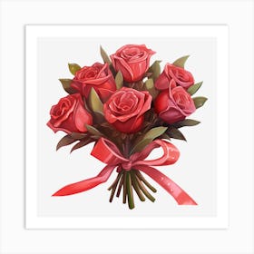 Bouquet Of Roses 11 Art Print