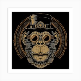 Steampunk Monkey 42 Art Print