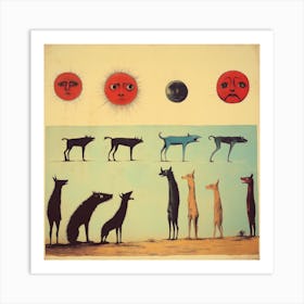 Some Of The Dogs III Art Print