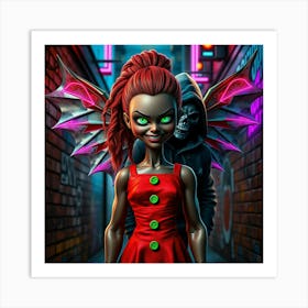 Demon Girl Art Print